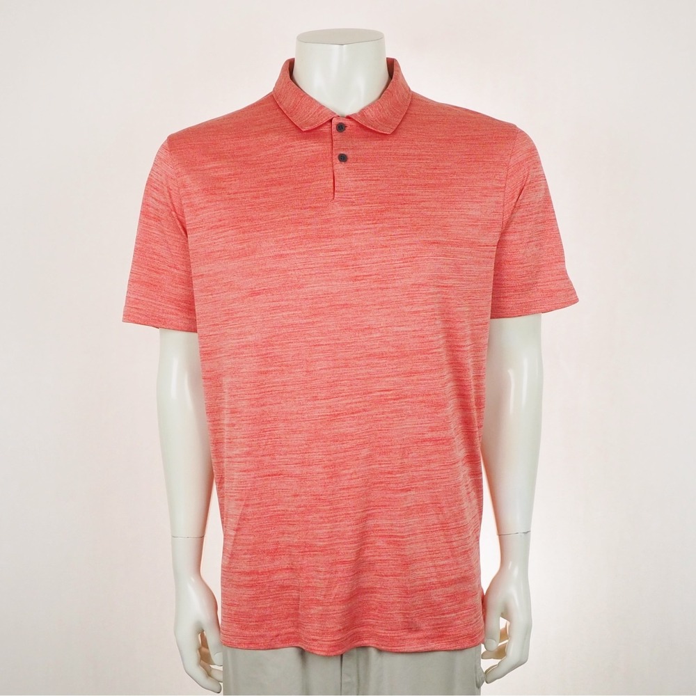 Oakley Golf Hydrolix Golf Polo Shirt Mens XL Heather Red Regular Fit Performance